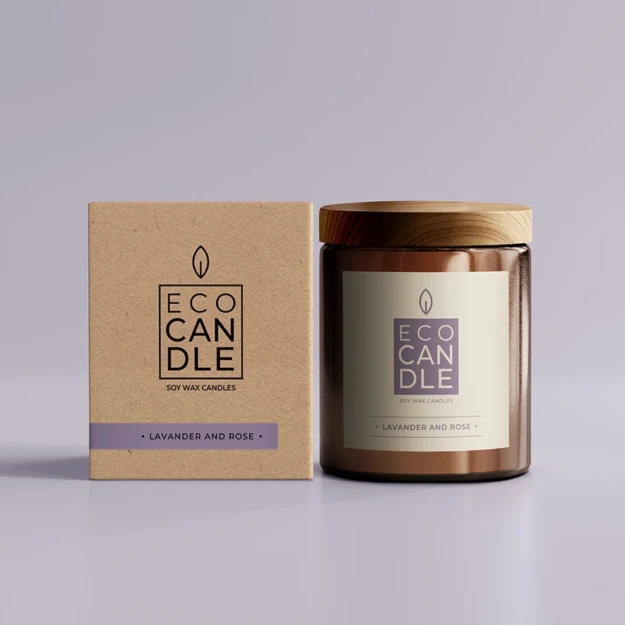 Packaging candele Eco Candle - Design di Francesca Ciao Graphic Designer freelance